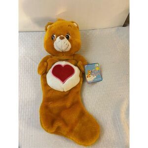 Carebear Heart holiday hanging stocking 2004 Vintage
